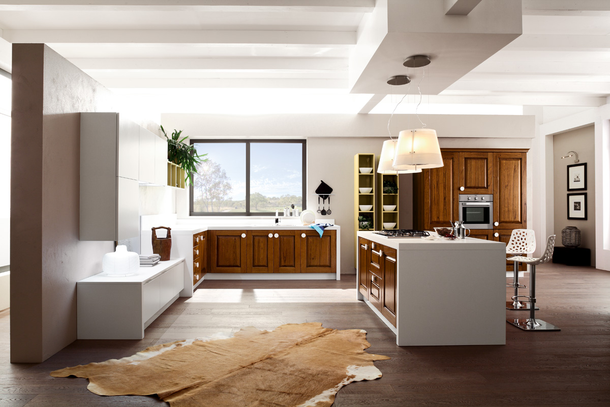 Cucina bianca e verde mela : cucina a legna prezzi bassi. cucina a ...