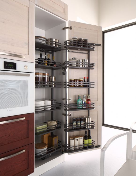 Dispensa in cucina: la colonna dispensa un elemento irrinunciabile ... Colonna dispensa cucina estraibile