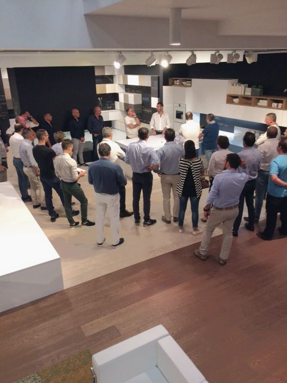 Il nuovo stand di Arrex Le Cucine allo showroom Poma