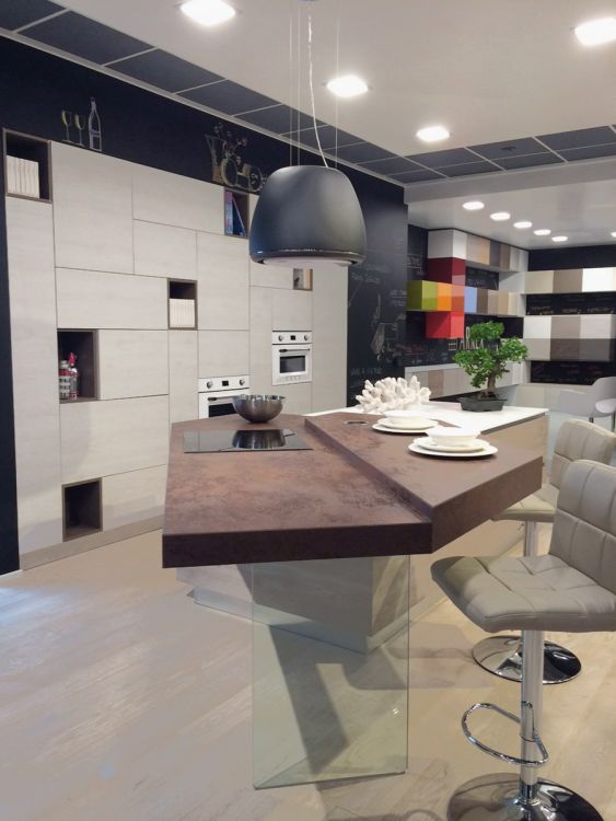 Il nuovo stand di Arrex Le Cucine allo showroom Poma