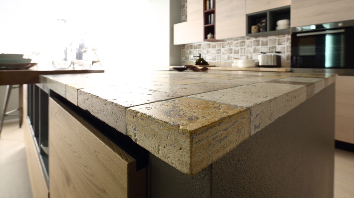 Granite porphyry natural stone worktop