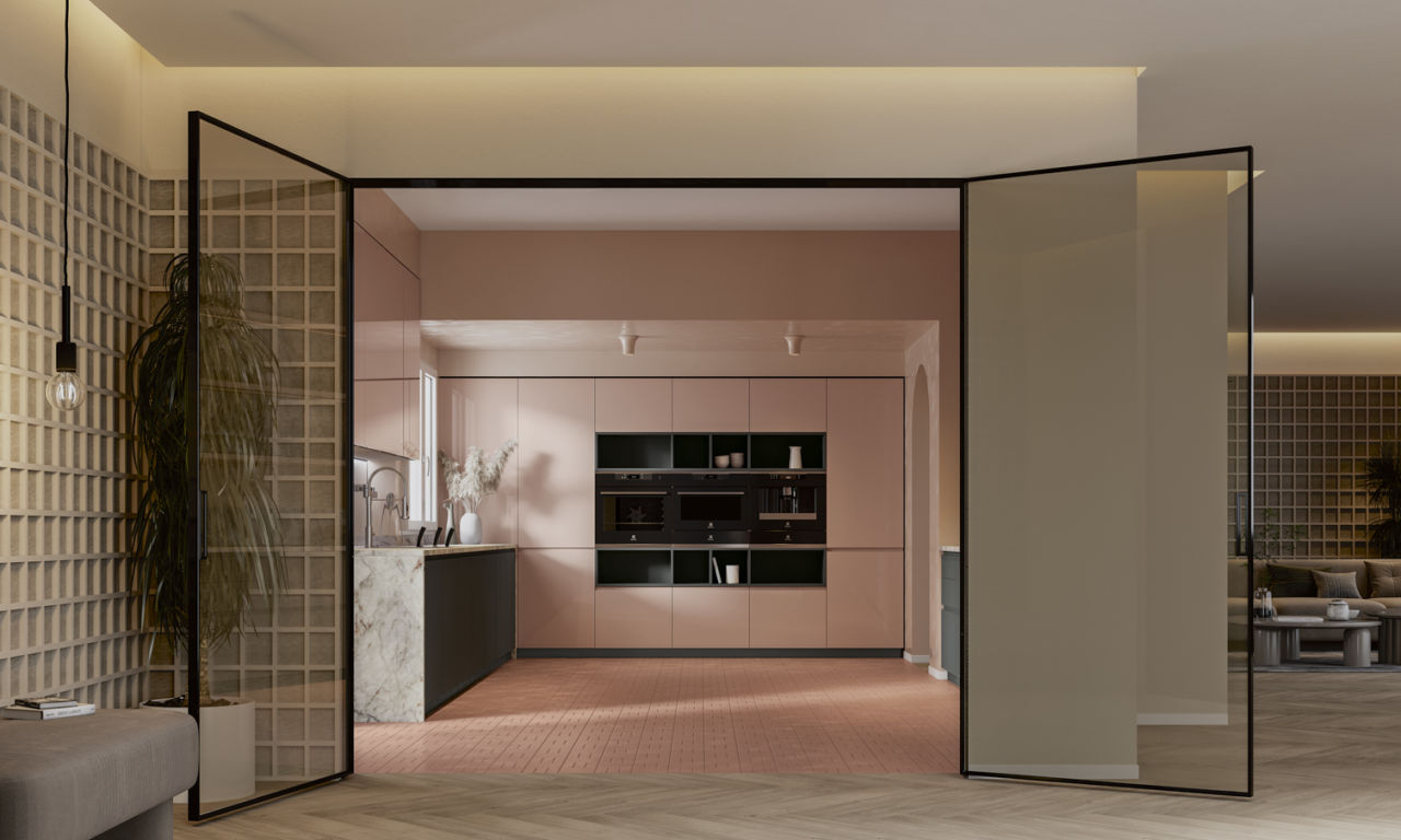 Perché scegliere una cucina dai toni caldi del rosa