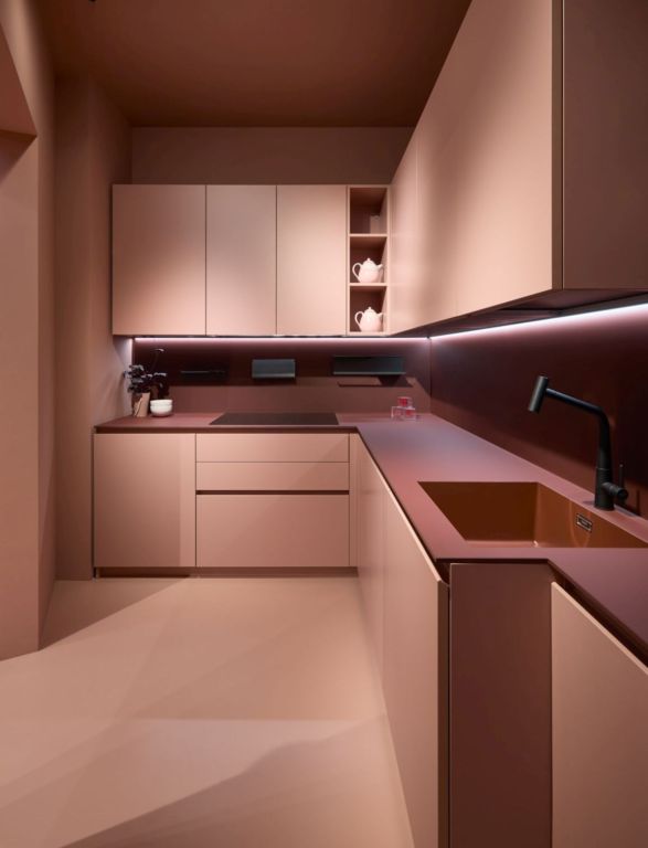 Perché scegliere una cucina dai toni caldi del rosa